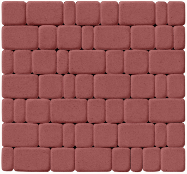 Бруківка Старе місто 4К-6 червоний